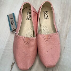 nwt Toma Blush Canvas slip ons